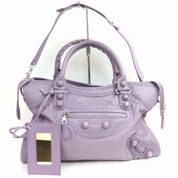 lavender balenciaga bag